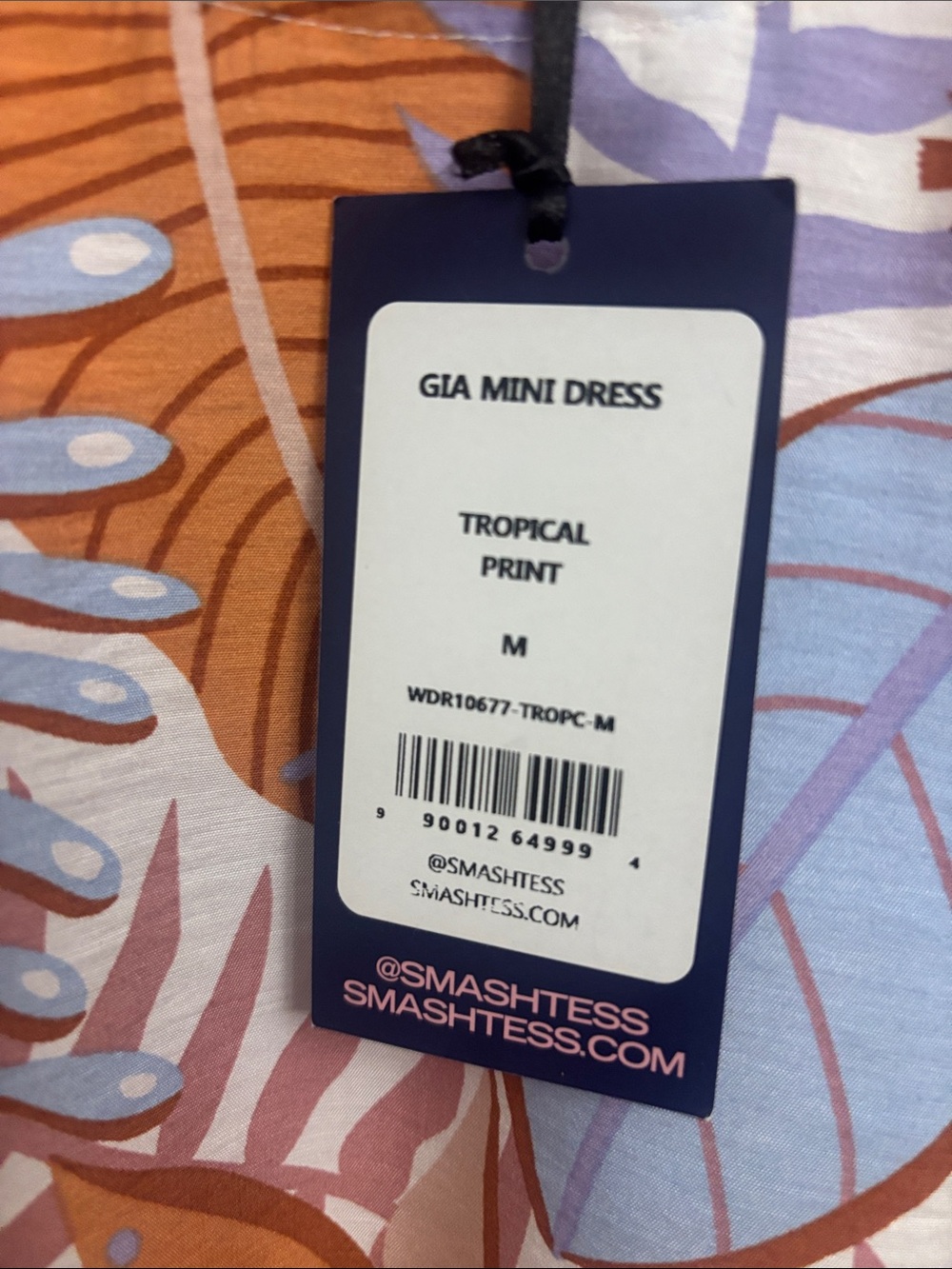 SMASH + TESS Gia Mini Dress Tropical Print BNWT - Picture 4 of 11